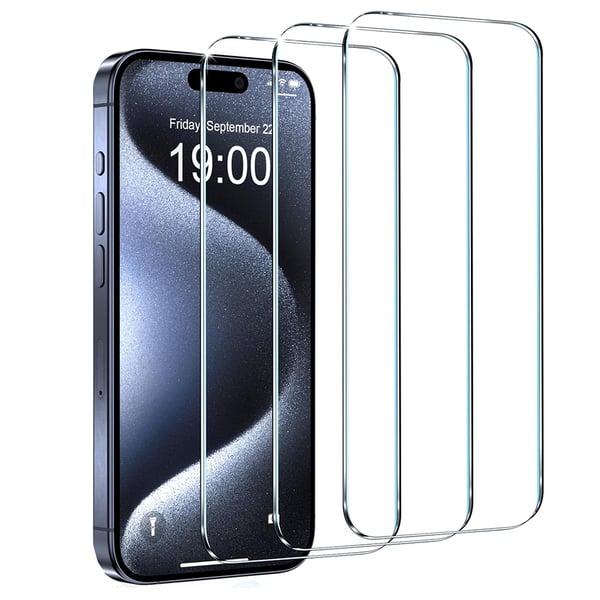 2-Pack iPhone 15 Plus Fram- & Baksida Skärmskydd 0,3mm