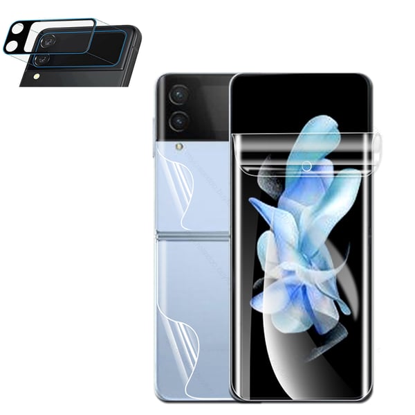 4in1 Z Flip 4 Hydrogel Skärmskydd & 2.5D Kameralinsskydd