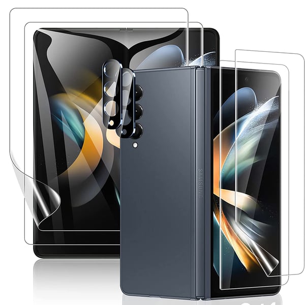 2-PACK 4in1 Z Fold 4 Hydrogel Skärmskydd & 2.5D Kameralinsskydd