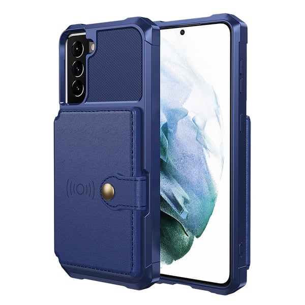 Samsung Galaxy S22 - Stilsäkert Skal med Korthållare