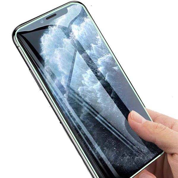 iPhone 12/12 pro Skärmskydd Självlysande Ram 9H 0,3mm