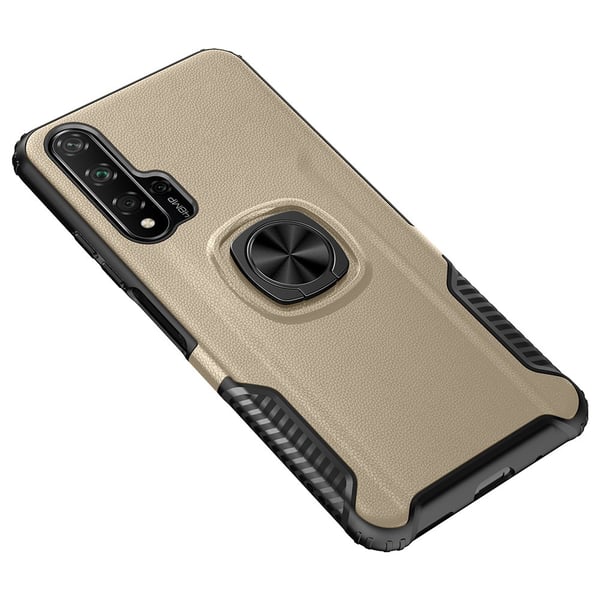 Huawei Nova 5T - Genomtänkt Skal med Ringhållare LEMAN