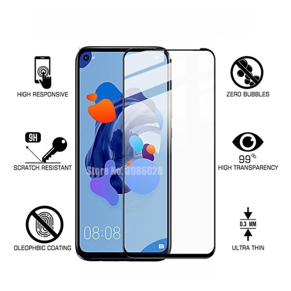 Nova 5T 4-PACK Skärmskydd 2.5D Ram 9H 0,3mm HD-Clear Screen-Fit