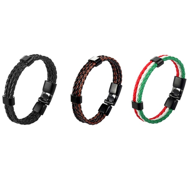 PU-Läder Flätat Stilrent Armband (Unisex)