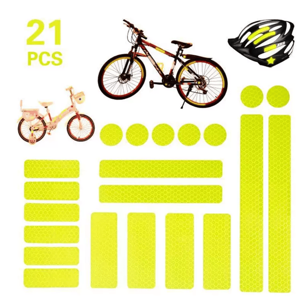 21-Pack Reflex-Remsor i Varierade Former