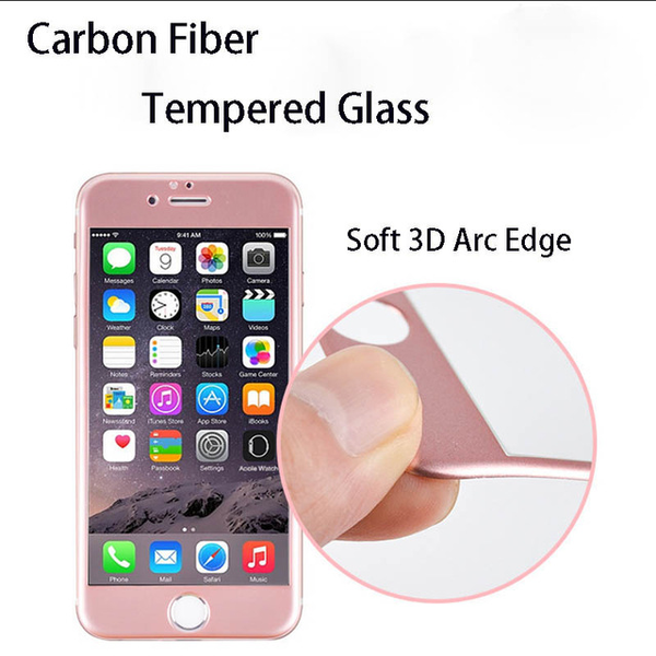 iPhone 7 Plus (3-PACK) ProGuards Carbon-Skärmskydd 3D