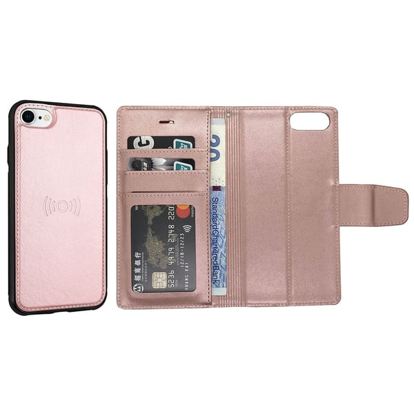 iPhone 8 - Exklusivt Dubbelfunktion Plånboksfodral