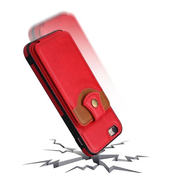 iPhone 8 - Genomtänkt Skal med Korthållare