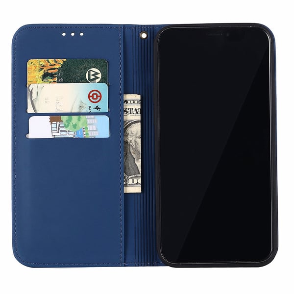 iPhone 12 Pro Max - Praktiskt Stilsäkert Plånboksfodral