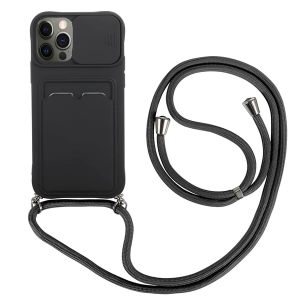 iPhone 12 Pro Max - Smidigt Skyddande Skal med Korthållare