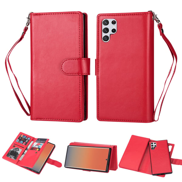 Samsung Galaxy S23 Ultra - Praktiskt 9-Kort Plånboksfodral