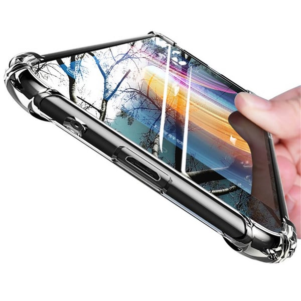 Samsung Galaxy A50 - Stötdämpande Silikonskal med Kortfack