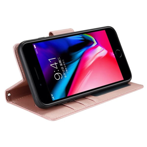 iPhone 6/6S - Exklusivt Dubbelfunktion Plånboksfodral