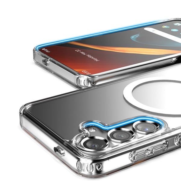 Magnetiskt trådlöst laddningsskal i PC-material för Galaxy S21