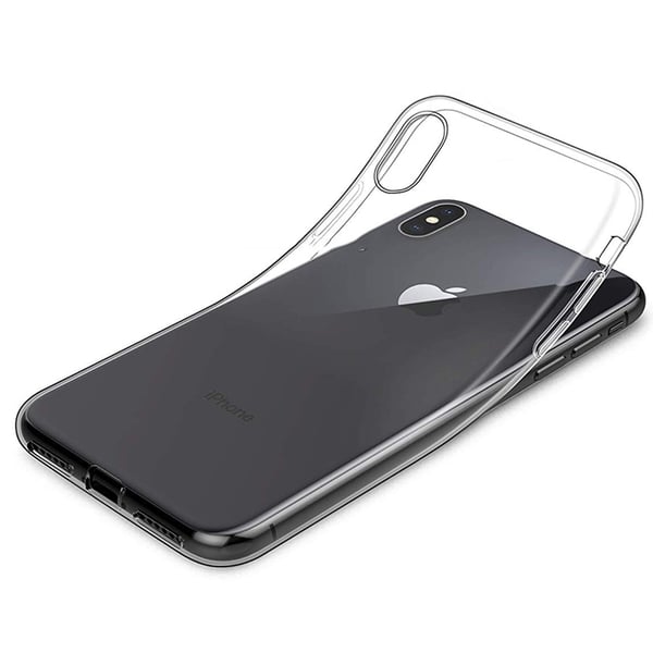 iPhone XS Max - 1 Set Stötdämpande Silikonskal med Skärmskydd