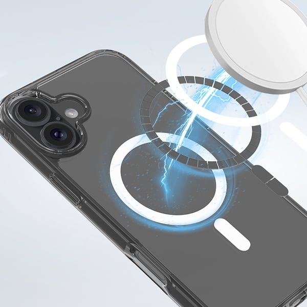 Magnetisk Trådlös Laddning - Stöttåligt Skal för iPhone 16 Plus!