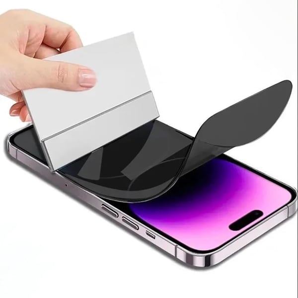 iPhone 15 Plus Hydrogel Skärmskydd med Sekretesskydd