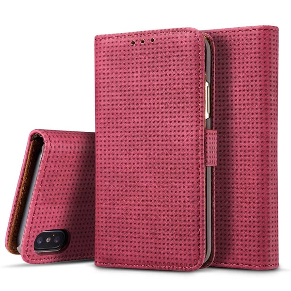 Plånboksfodral i Retrodesign från LEMAN till iPhone XS Max