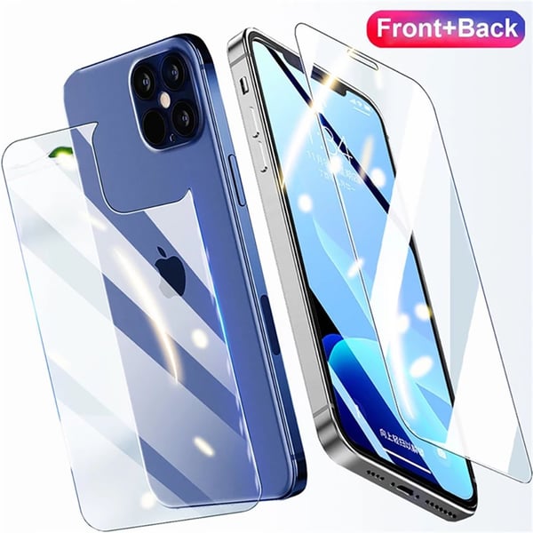 3-PACK 1 Set iPhone 14 Pro Fram- & Baksida Sk�rmskydd 0,3mm