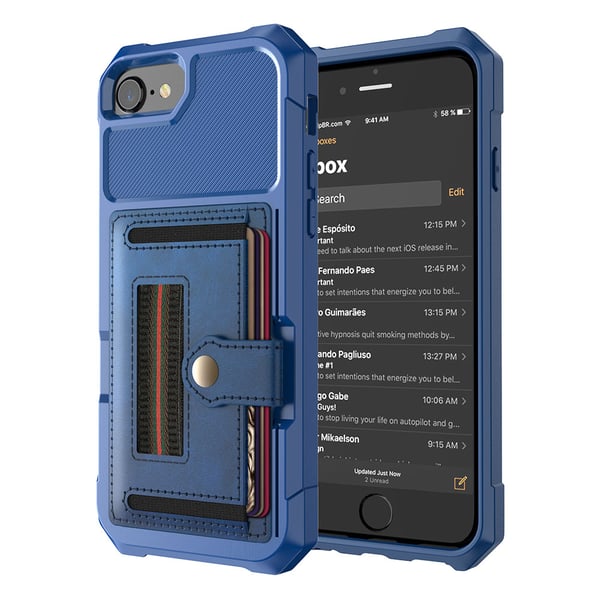 iPhone 7 - Genomtänkt Skal med Kortfack