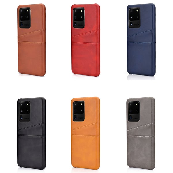 Samsung Galaxy S20 Ultra - Genomtänkt Skyddsskal med Kortfack