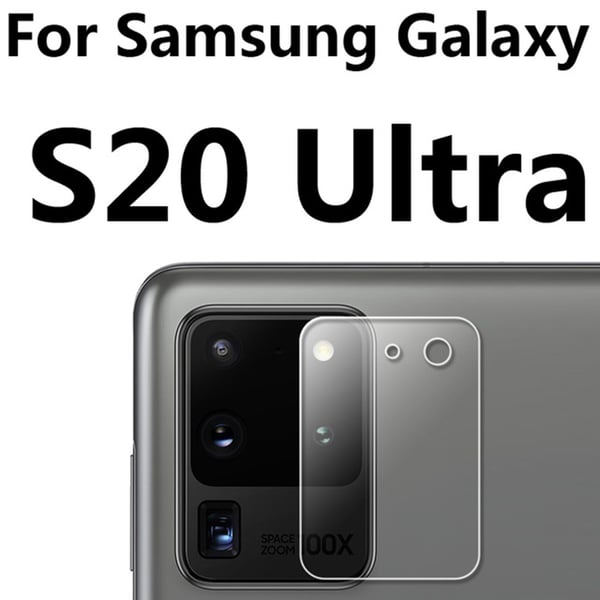 S20 Ultra 2.5D Högkvalitativt HD-Clear Ultratunt Kameralinsskydd