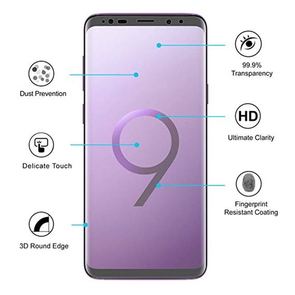 Samsung S9 3-PACK Skärmskydd Nano-Soft Screen-Fit HD-Clear