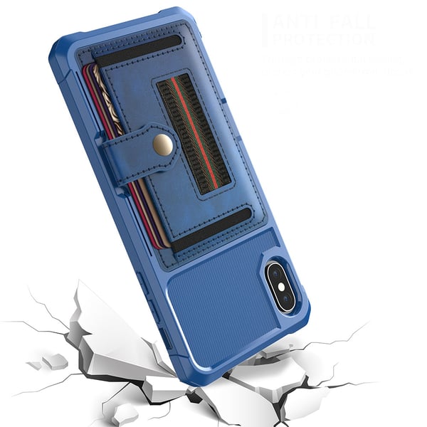 iPhone X/XS - Genomtänkt Skal med Kortfack