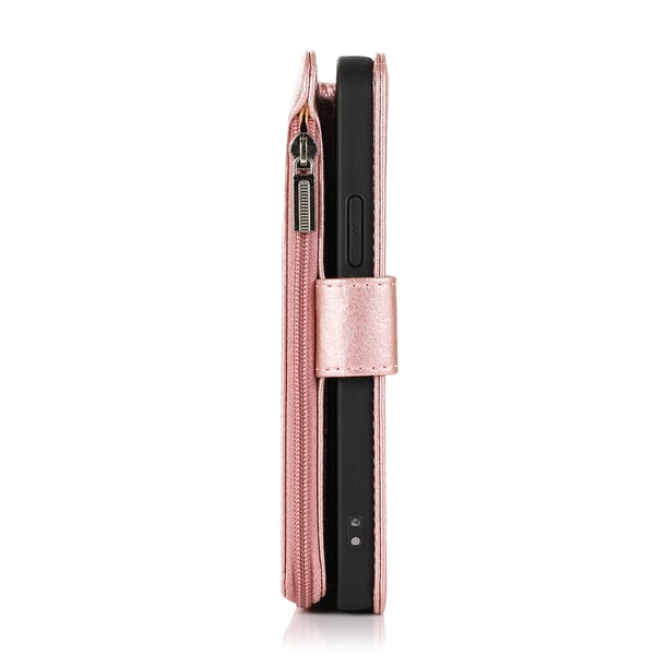 iPhone15PLUS - Stilrent Fodral med Dragkedja, Flip-Fodral med Axelrem