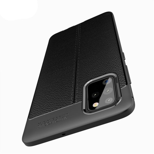 Stilsäkert Litchi-Läder Design Skal - Samsung Galaxy S20 Plus