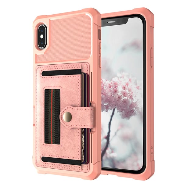 iPhone X/XS - Genomtänkt Skal med Kortfack