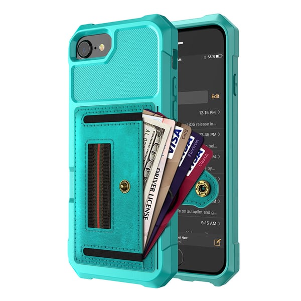 iPhone 7 - Genomtänkt Skal med Kortfack