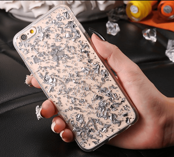 iPhone 6/6S - Elegant Stilrent Robust Crystal-flake skal FLOVEME