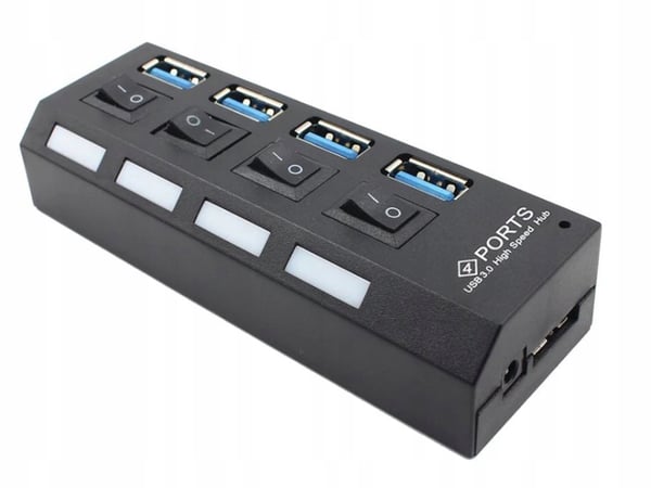 USB-hub 3.0 med 4 portar - Uppgradera till snabbare anslutning