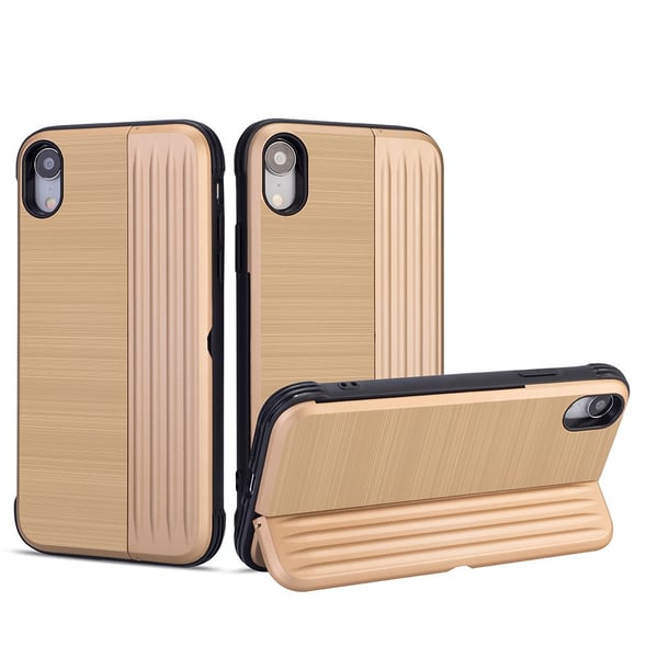 Klassiskt Skal med korthållare från LEMAN - iPhone XS Max