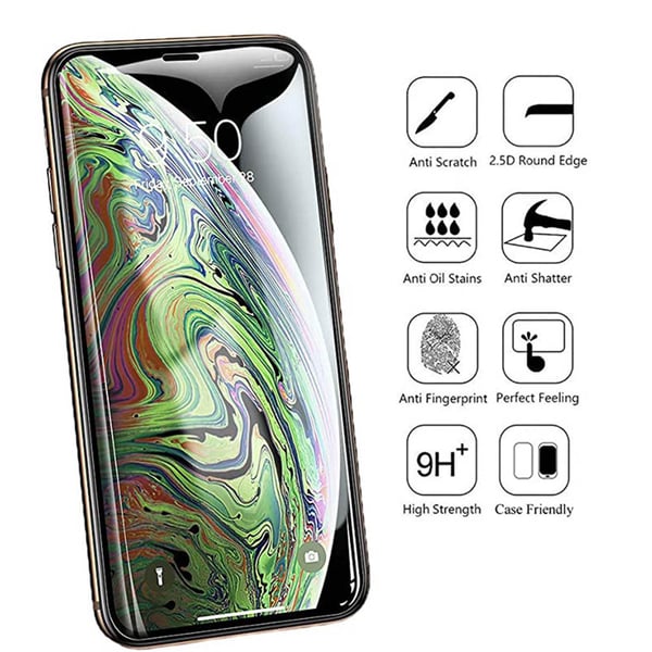 iPhone X/XS 3-PACK Full Clear 2.5D Skärmskydd 9H 0,3mm