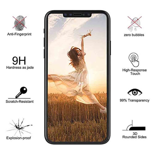 iPhone 11 Pro Max Skärmskydd 2.5D Ram 9H HD-Clear