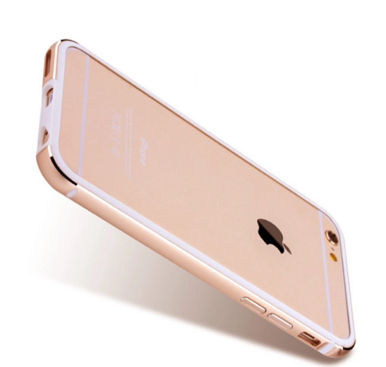 iPhone 7 PLUS - Stilren Bumper i Aluminium och Silikon