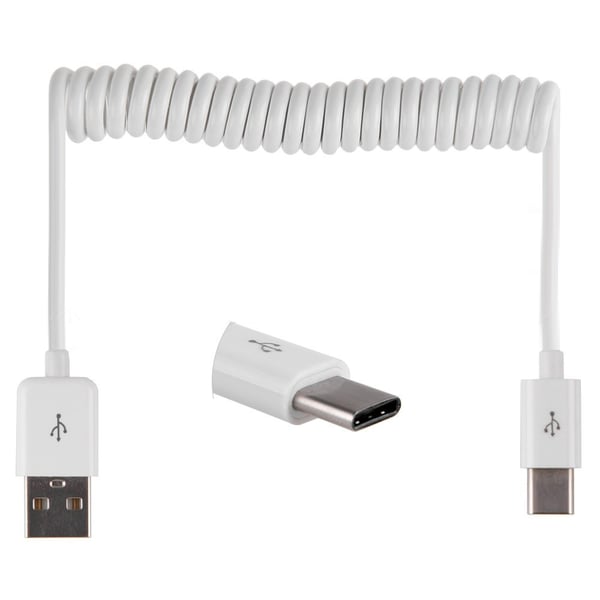 Praktiskt USB till Type-C Fjäder Laddningskabel