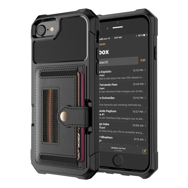 iPhone 6/6S - Effektfullt Elegant Skal med Kortfack