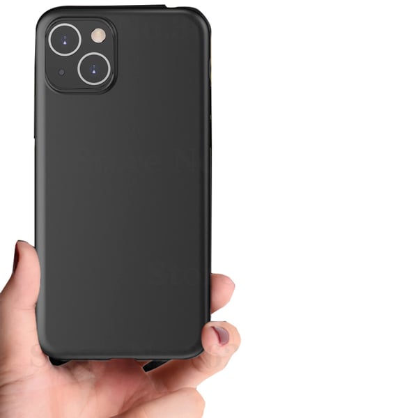 iPhone 13 - 1 Set Mattbehandlat Tunt Skal & Hydrogel Skärmskydd
