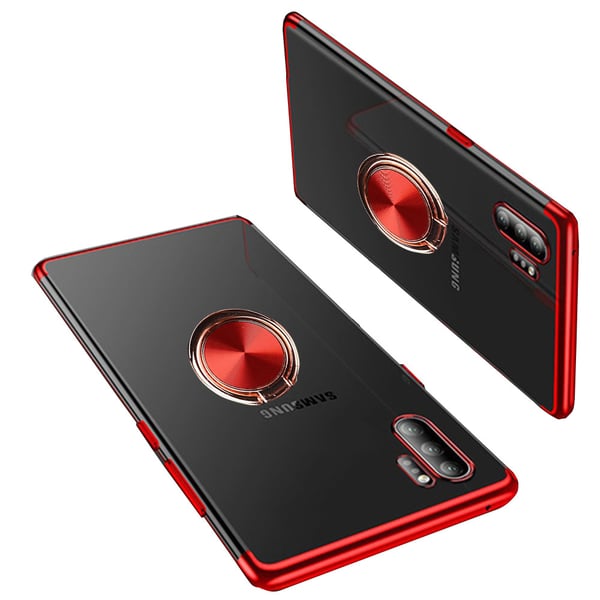 Skyddande Silikonskal med Ringhållare - Samsung Galaxy Note10+