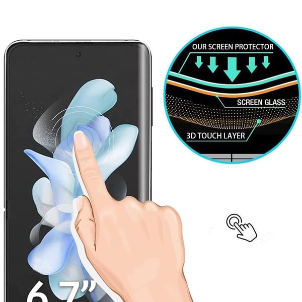 3-in-1 Hydrogel Skärmskydd Samsung Galaxy Z Flip 6