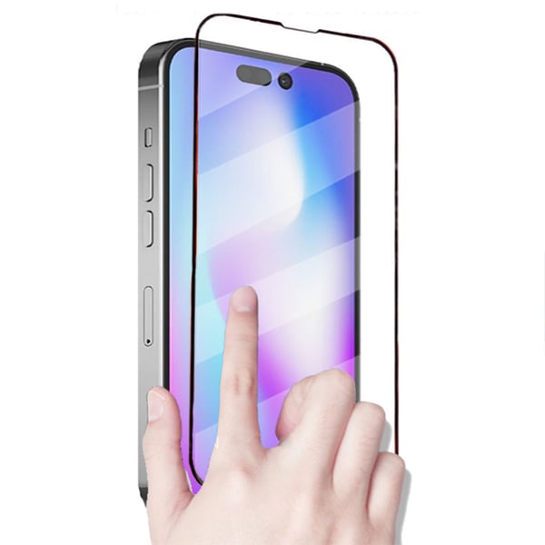2-PACK iPhone 14 Pro Max Skärmskydd + Kameralinsskydd 2.5D HD