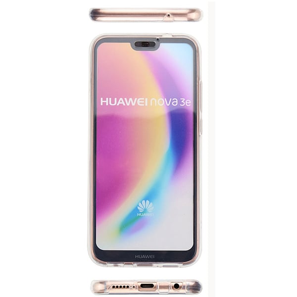 Huawei P20 Dubbelsidigt silikonfodral med TOUCHFUNKTION
