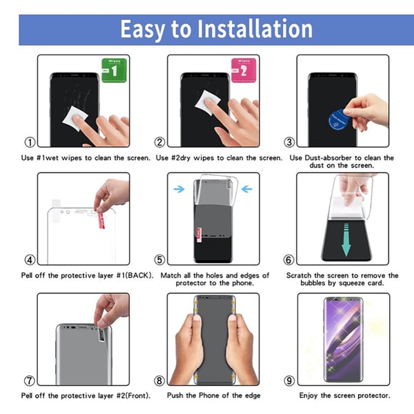 2-PACK Samsung Galaxy A53 5G Hydrogel Sk�rmskydd HD 0,3mm