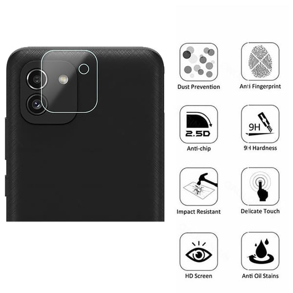 2-PACK Samsung Galaxy A03 4G Kameralinsskydd HD-Clear 0,2mm