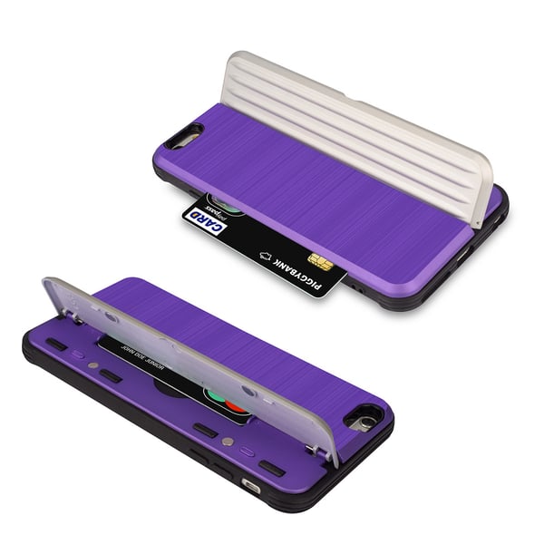Elegant Skal med kortfack till iPhone 6/6S Plus