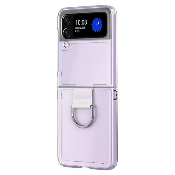 Samsung Galaxy Z Flip 3 - Praktiskt Tunt Skal med Ringhållare