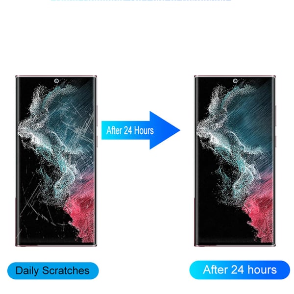 3-PACK Samsung Galaxy S22 Ultra Mjukt Skärmskydd PET 0,2mm